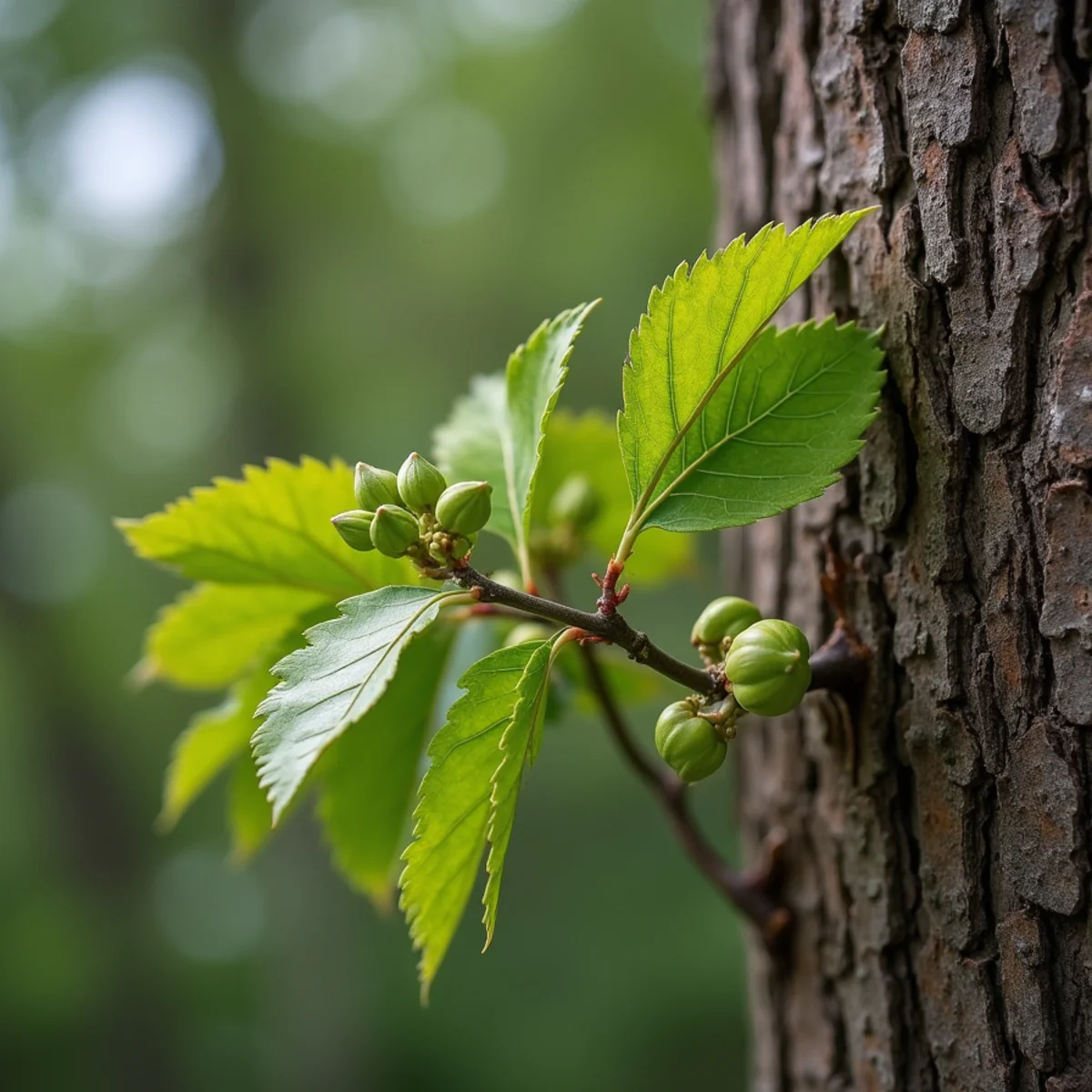 Opposite branching and compound leaves used to identify an ash tree