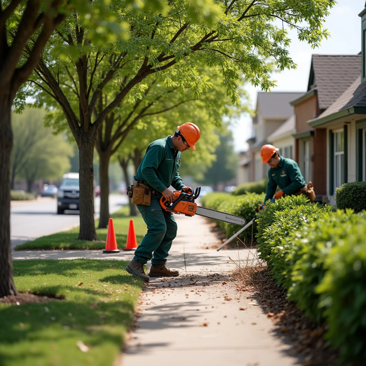 Commercial Property Care crew working at an Aurora, Colorado property