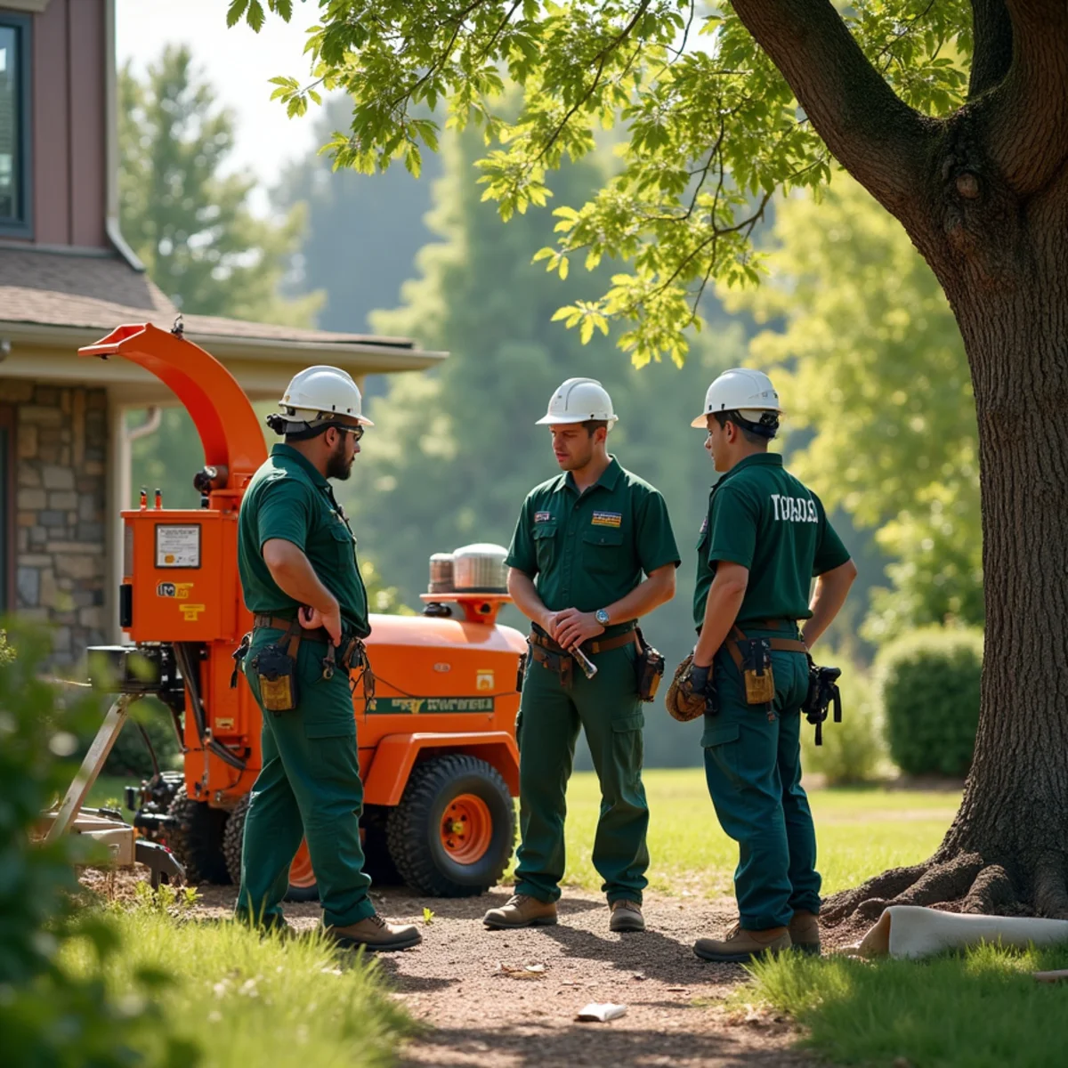 MQ Landscaping and Tree Services team at an Aurora property
