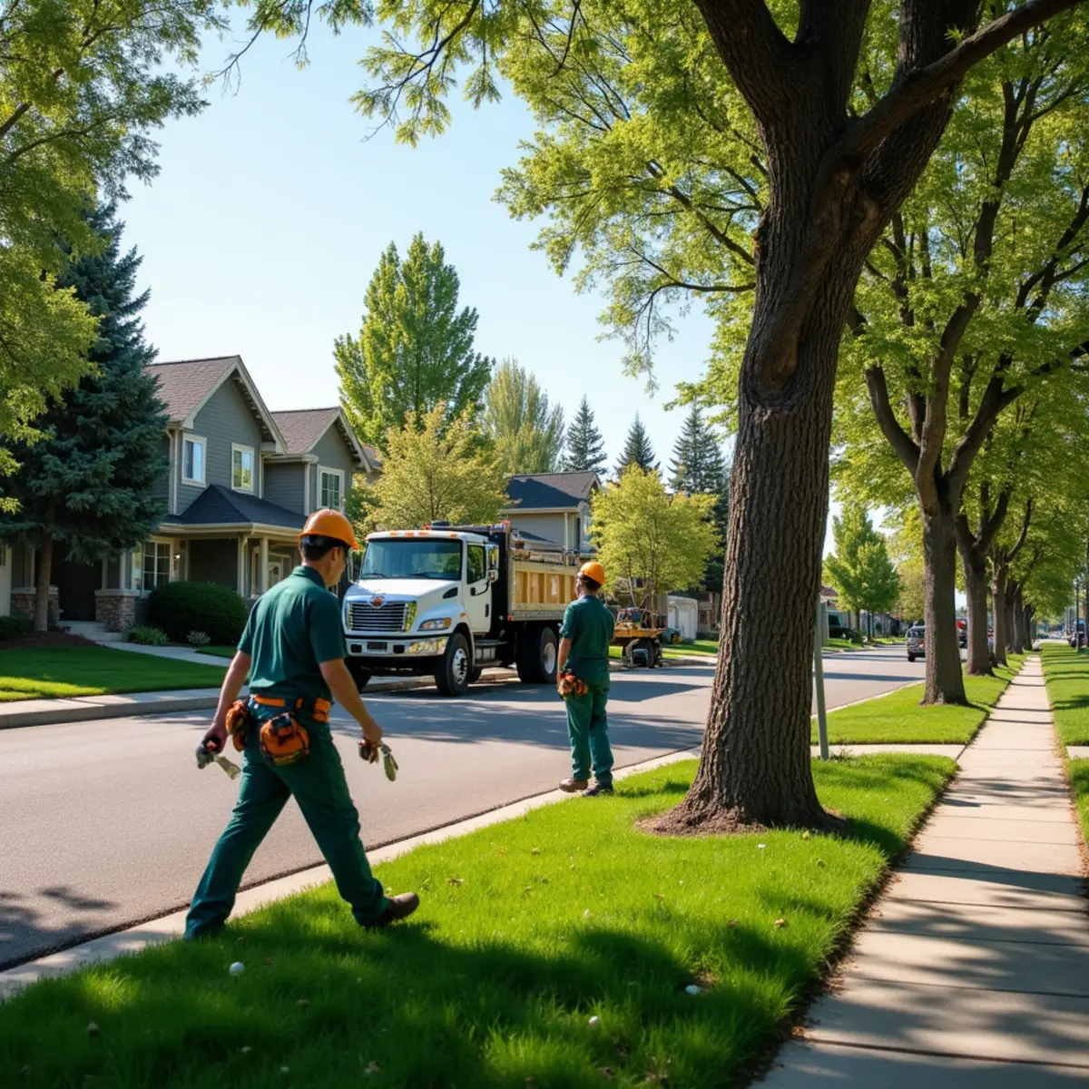 Residential trees and local property conditions in Broomfield, Colorado