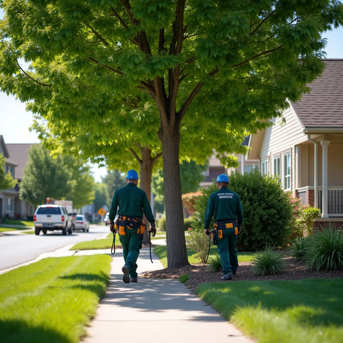 Residential trees and local property conditions in Centennial, Colorado
