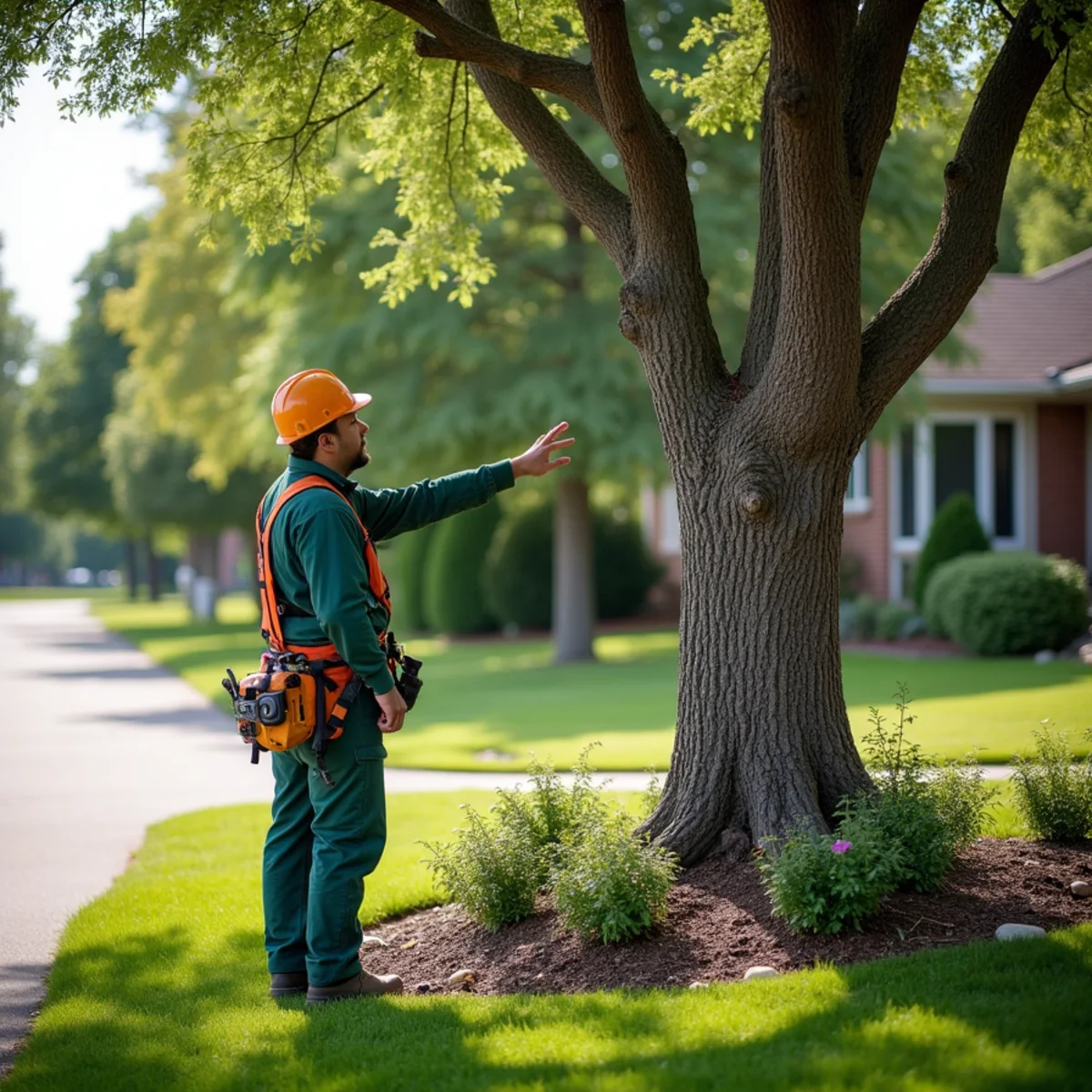 Residential trees and local property conditions in Greenwood Village, Colorado