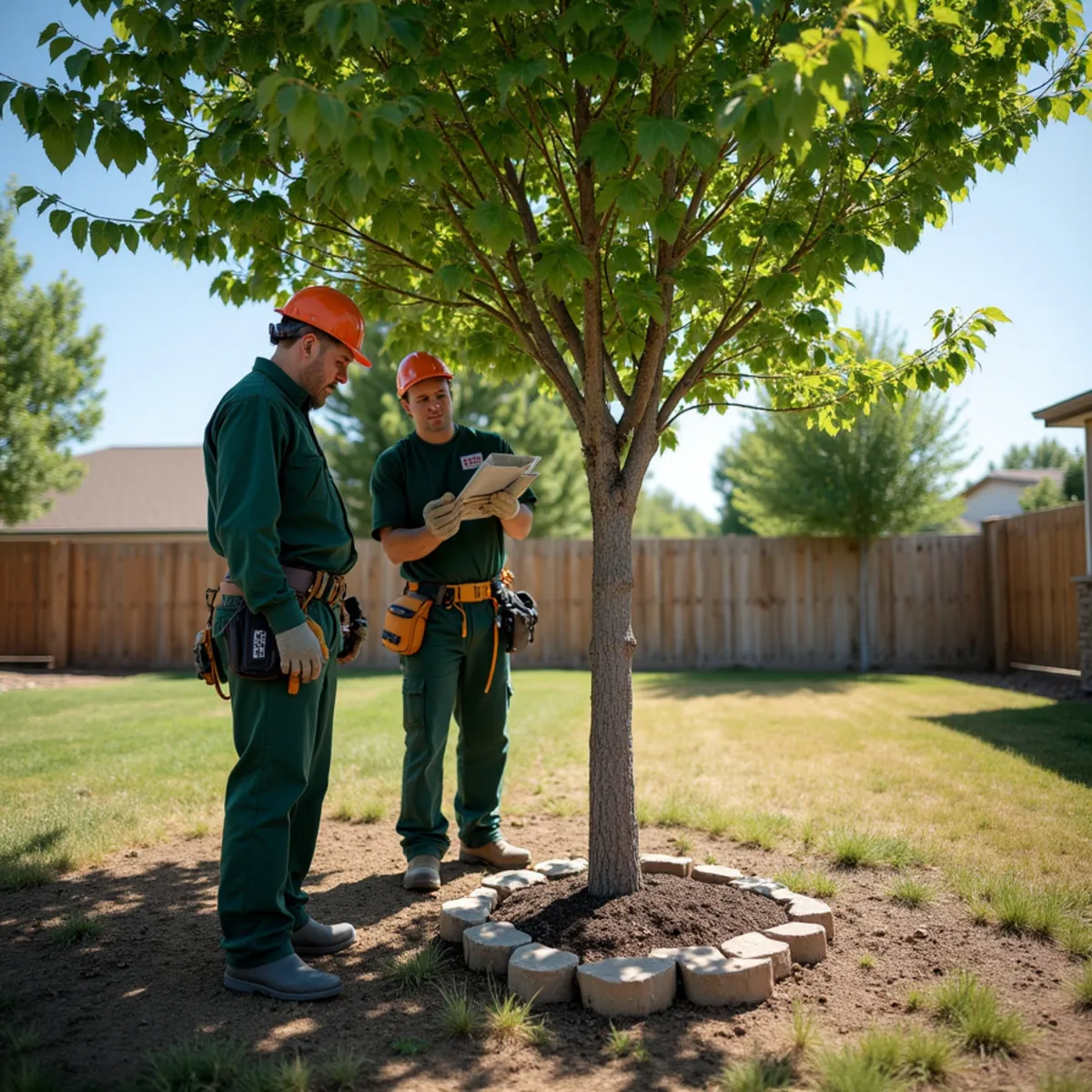 Residential trees and local property conditions in Parker, Colorado