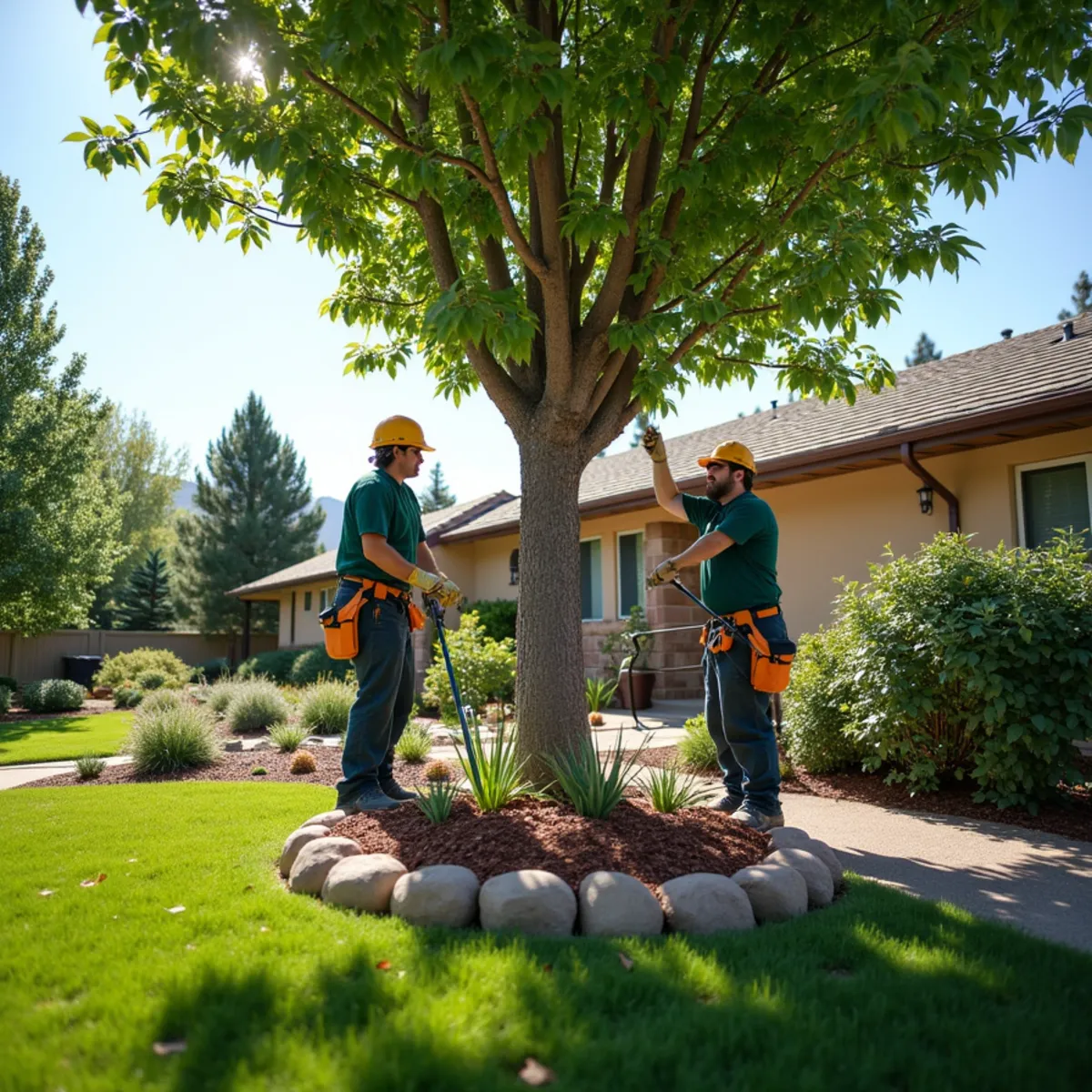 MQ tree and landscaping services at an Aurora property
