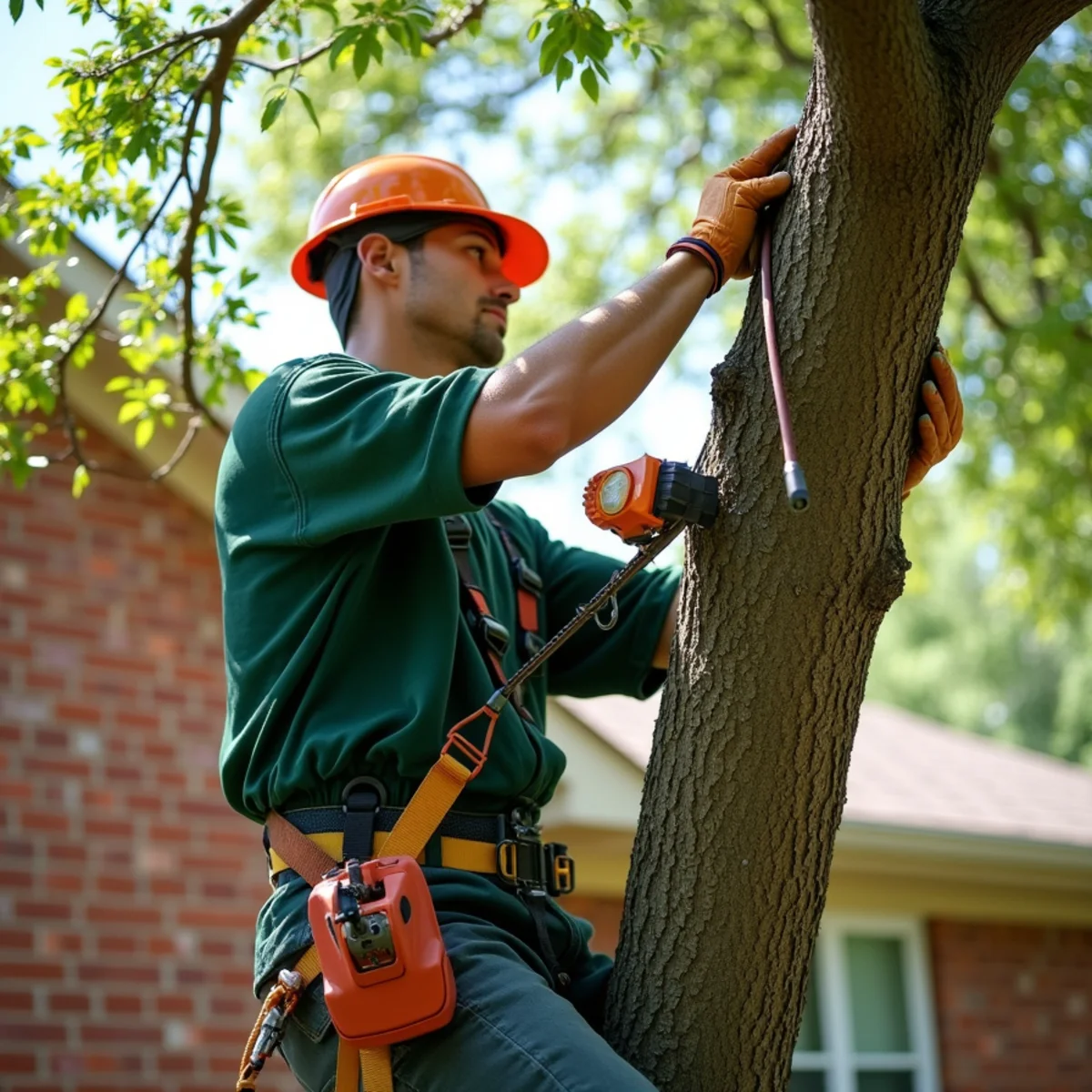 Tree Trimming & Pruning crew working at an Aurora, Colorado property